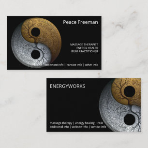 Sacred Balance Yin Yang Symbol Business Card
