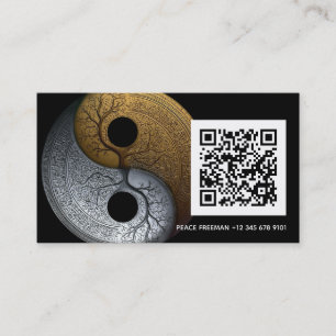 Sacred Balance Yin Yang Symbol Business Card