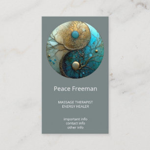 Sacred Balance Yin Yang Symbol Business Card