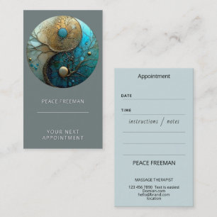 Sacred Balance Yin Yang Symbol Business Card