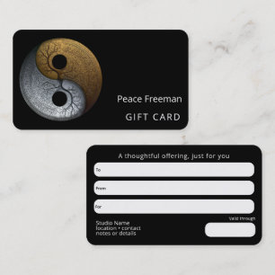 Sacred Balance Yin Yang Symbol Business Card