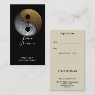 Sacred Balance Yin Yang Symbol Business Card