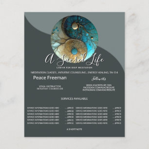 Sacred Balance Yin Yang Symbol Flyer