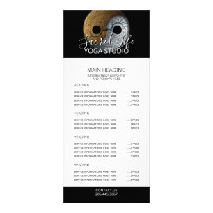 Sacred Balance Yin Yang Symbol Rack Card