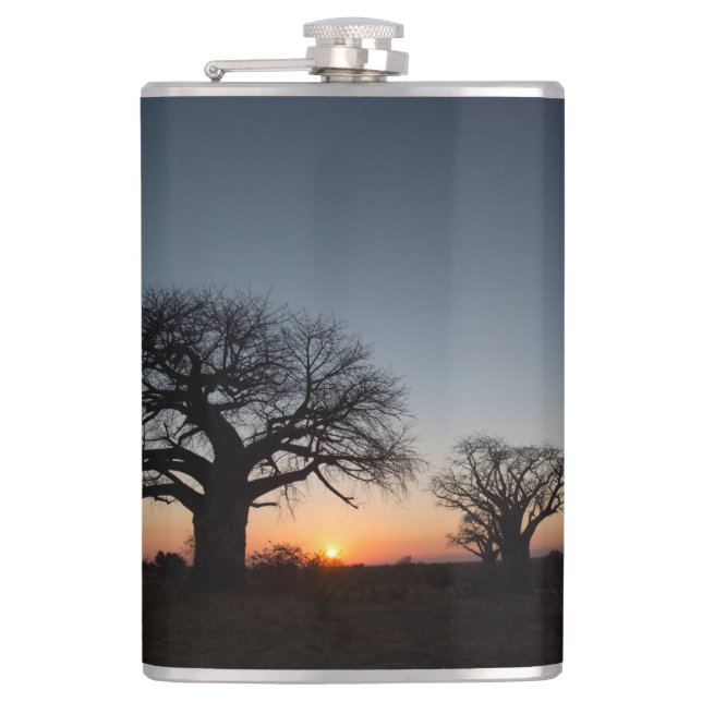Sacred Baobabs Hip Flask (Front)