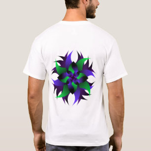 Sacred Bloom Mandala – Vibrant Floral Symmetry in  T-Shirt