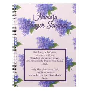 Sacred Blooms Lilac - Hail Mary Journal