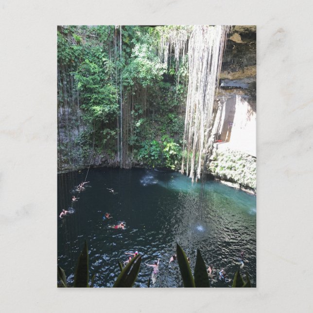 Sacred Blue Cenote, Ik Kil, Mexico #2 Postcard (Front)