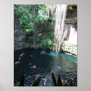 Sacred Blue Cenote, Ik Kil, Mexico #2 Poster