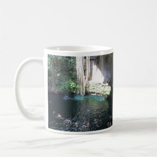 Sacred Blue Cenote, Ik Kil, Mexico #4 Mug