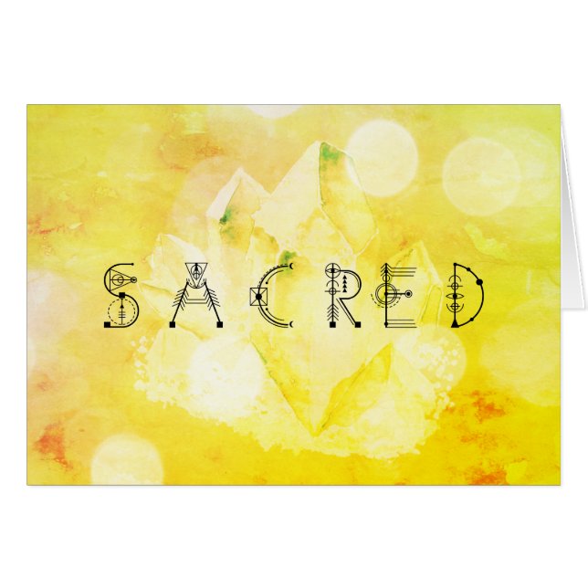 *~* SACRED Bright Yellow Gold Green (Front Horizontal)
