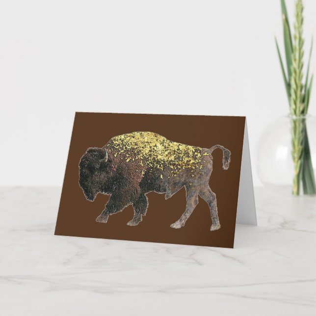 Sacred Buffalo- Talking Canyons, New Mexico Card (Front)