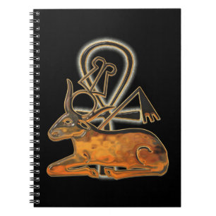 Sacred Bull Egyptian 3D Notebook