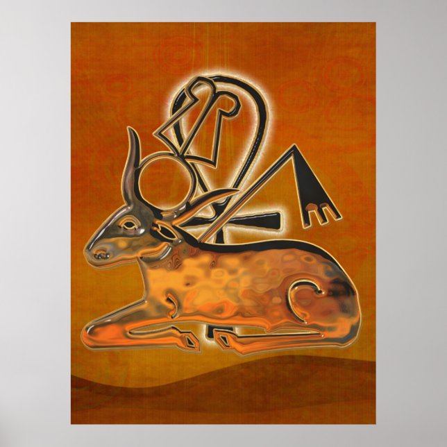 Sacred Bull Egyptian 3D Poster (Front)