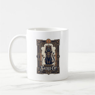 Sacred Cat Cat Ancient Egypt Vintage Vector Art Sh Coffee Mug