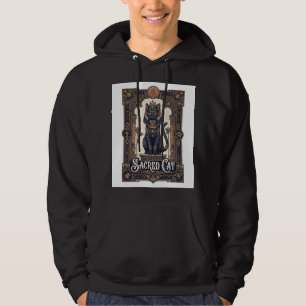 Sacred Cat Cat Ancient Egypt Vintage Vector Art Sh Hoodie