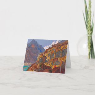 Sacred Caves by Nicholas Roerich Thank You Card