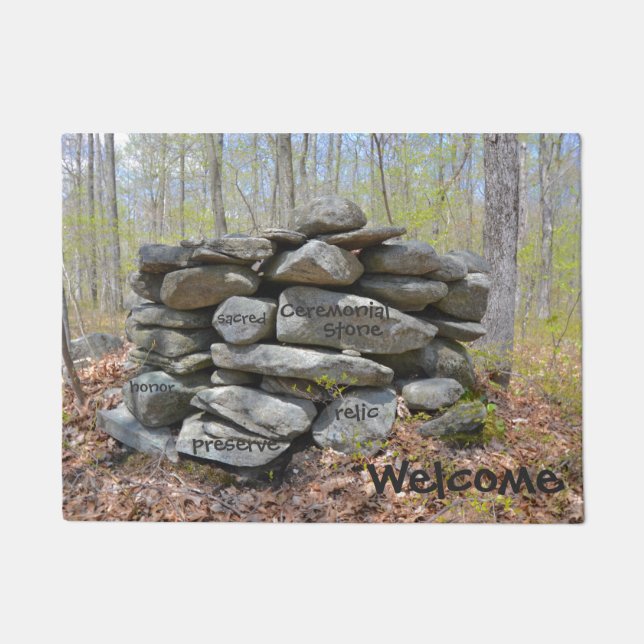 Sacred Ceremonial Stone Doormat (Front)