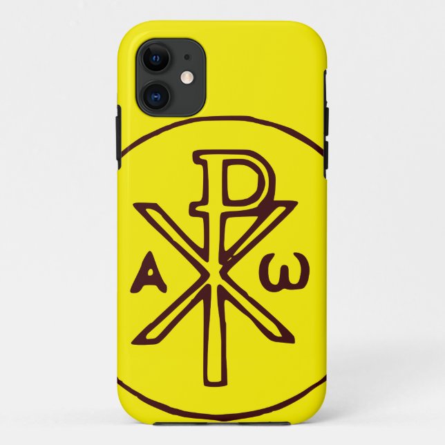 Sacred Chi-Rho Christogram Fine Art Case-Mate iPhone Case (Back)