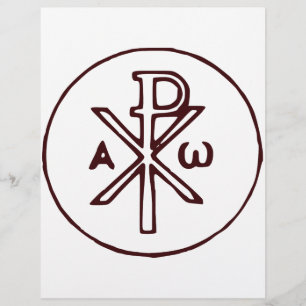 Sacred Chi-Rho Christogram Fine Art Flyer