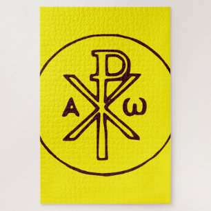 Sacred Chi-Rho Christogram Fine Art Jigsaw Puzzle