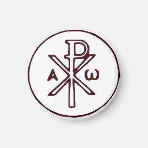 Sacred Chi-Rho Christogram Fine Art Magnet