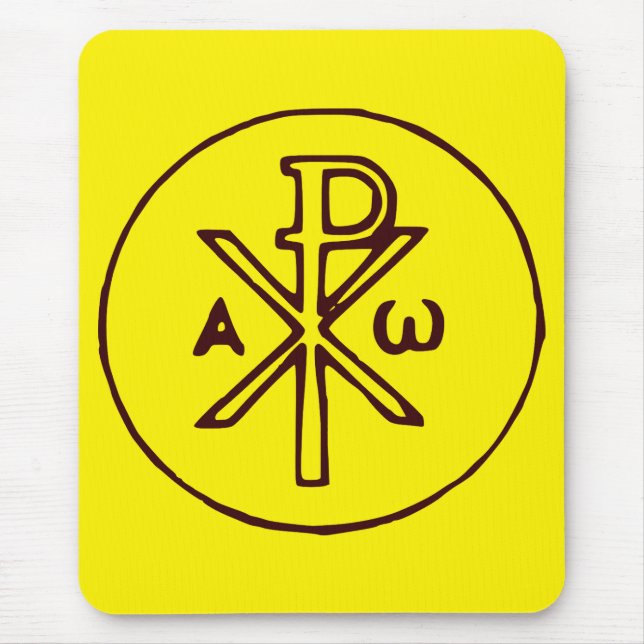 Sacred Chi-Rho Christogram Fine Art Mouse Mat (Front)