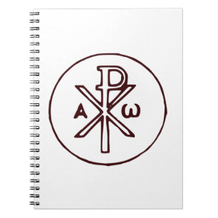 Sacred Chi-Rho Christogram Fine Art Notebook