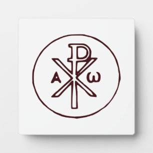 Sacred Chi-Rho Christogram Fine Art Plaque