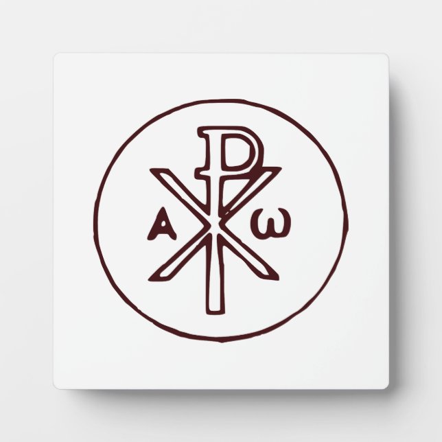 Sacred Chi-Rho Christogram Fine Art Plaque (Front)