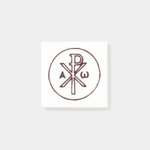 Sacred Chi-Rho Christogram Fine Art Post-it Notes