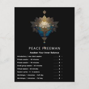 SACRED CONVERGENCE ALCHEMICAL LOTUS SYMBOL FLYER