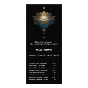 SACRED CONVERGENCE ALCHEMICAL LOTUS SYMBOL RACK CARD