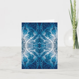 Sacred Cosmic Flow - Blue Silver Symmetry Invitation
