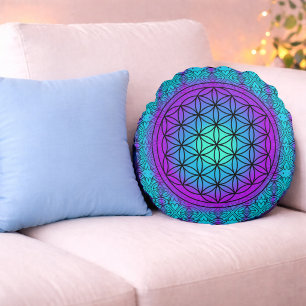 Sacred DNA – Colour of Heart Round Cushion