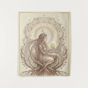 Sacred Earth Mother Tapestry