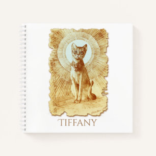 Sacred Egyptian Royal Cat Personalised Notebook