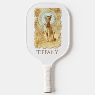 Sacred Egyptian Royal Cat Personalized Pickleball Paddle