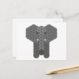 Sacred elephant - Elephant of life. Postcard