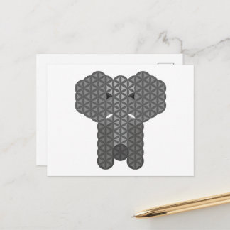 Sacred elephant - Elephant of life. Postcard