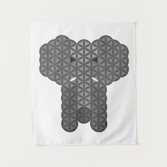 Sacred elephant - Elephant of life. Tapestry (Front)