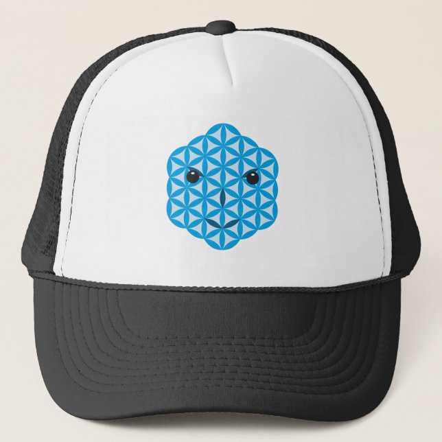 Sacred face - Arcturian, 01 - Blue. Trucker Hat (Front)