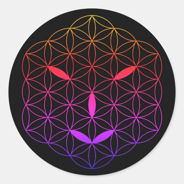 Sacred face - Arcturian 02, CF-Tr. Classic Round Sticker (Front)