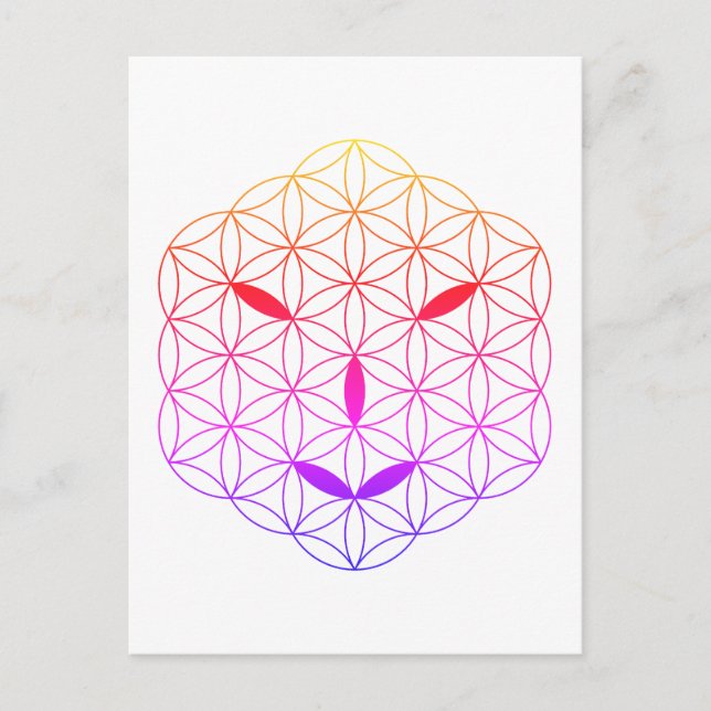 Sacred face - Arcturian 02, CF-Tr. Postcard (Front)