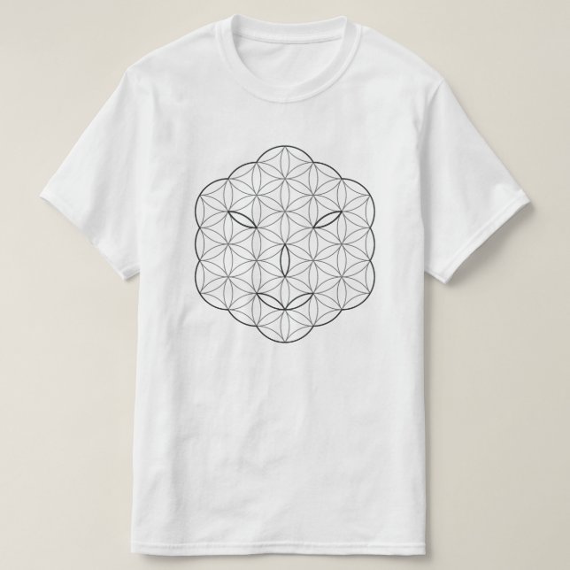Sacred face - Arcturian, Bl-Wh. T-Shirt (Design Front)