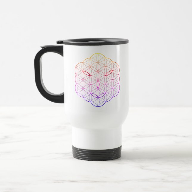 Sacred face - Arcturian, Cl-Tr. Travel Mug (Left)