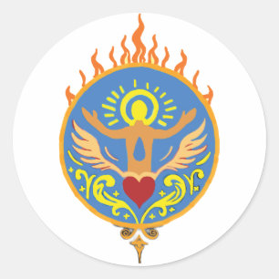 Sacred Flame Spiritual Sticker 