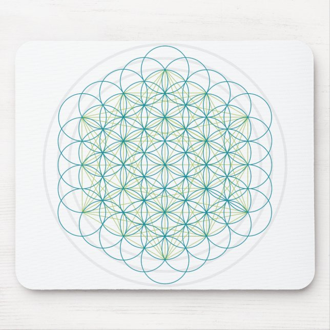 Sacred Flowers Mouse Mat (Front)