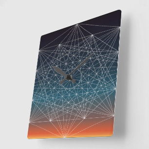 Sacred G Sunset   Square Wall Clock