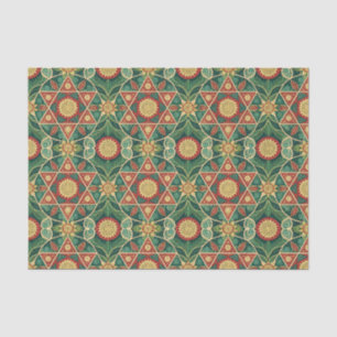 Sacred Geometric Floral Mandala Design Pattern Art Tissue Paper